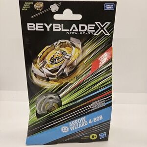 Beyblade X Arrow Wizard 4-80B Stamina Type w/ Launcher New